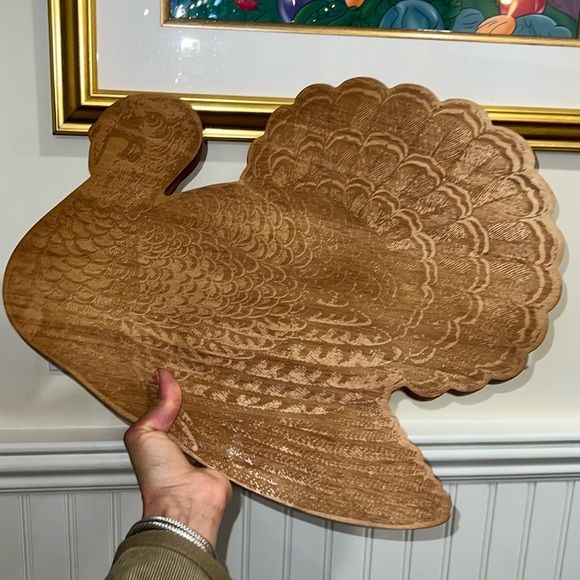 John Derian Wooden Platter 🦃 🥗 - Picture 1 of 8